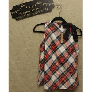 NWT Sz 2 Plaid J. Crew Shell